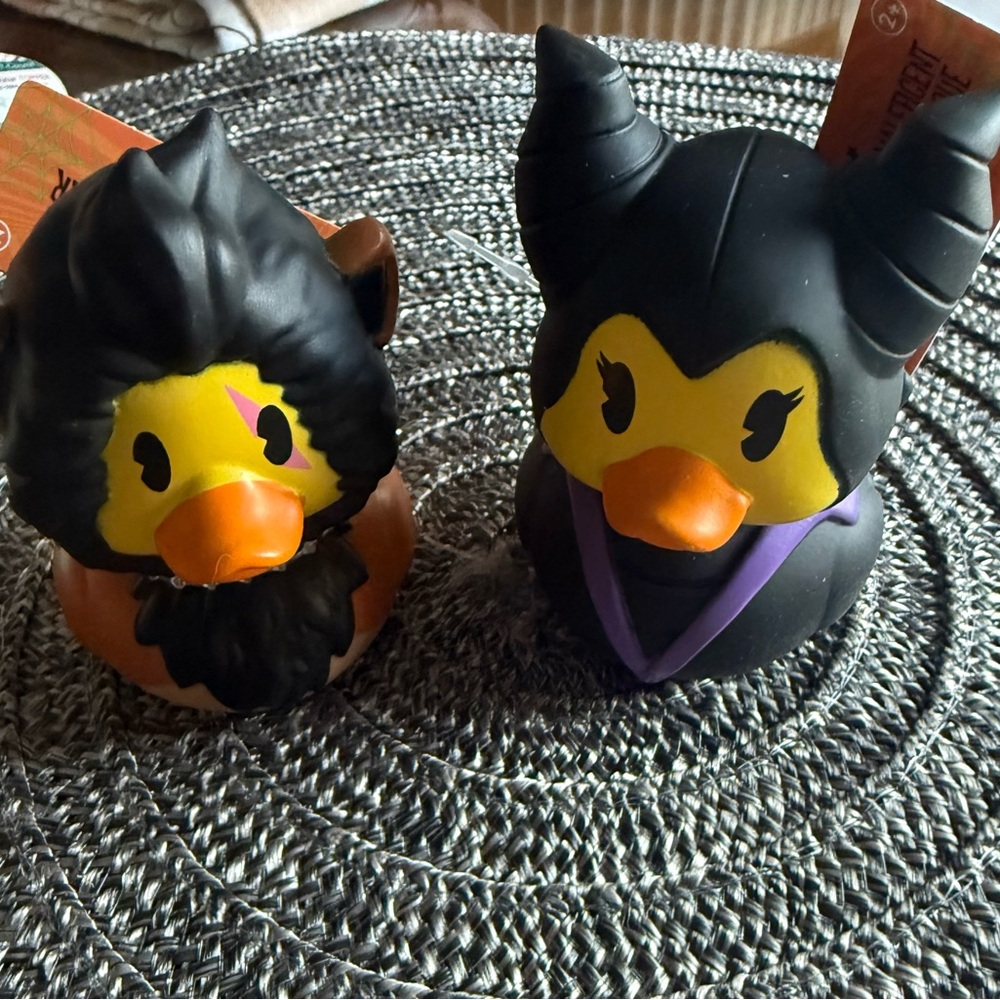 Black and Orange rubber ducks brand new with tags